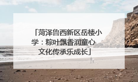 菏泽鲁西新区岳楼小学：粽叶飘香润童心 文化传承乐成长
