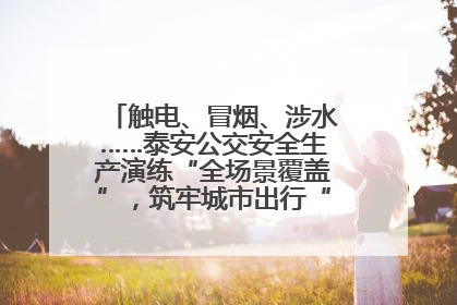 触电、冒烟、涉水……泰安公交安全生产演练“全场景覆盖”，筑牢城市出行“安全生命线”