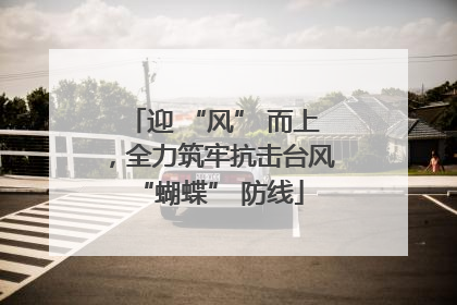 迎 “风” 而上，全力筑牢抗击台风 “蝴蝶” 防线