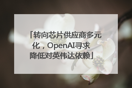转向芯片供应商多元化，OpenAI寻求降低对英伟达依赖
