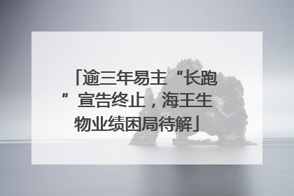 逾三年易主“长跑”宣告终止，海王生物业绩困局待解