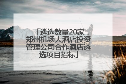 遴选数量20家，郑州机场大酒店投资管理公司合作酒店遴选项目招标