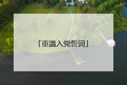 重温入党誓词