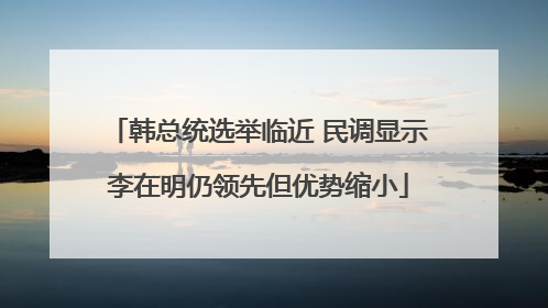韩总统选举临近 民调显示李在明仍领先但优势缩小