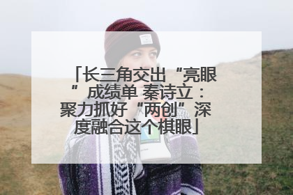 长三角交出“亮眼”成绩单 秦诗立：聚力抓好“两创”深度融合这个棋眼
