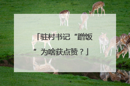 驻村书记“蹭饭”为啥获点赞？