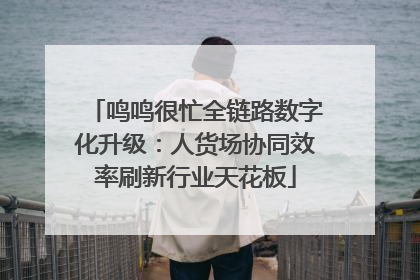 鸣鸣很忙全链路数字化升级：人货场协同效率刷新行业天花板