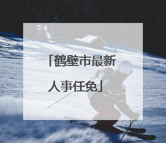 鹤壁市最新人事任免