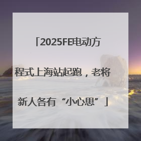 2025FE电动方程式上海站起跑，老将新人各有“小心思”