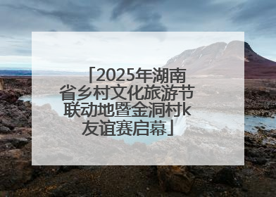 2025年湖南省乡村文化旅游节联动地暨金洞村k友谊赛启幕