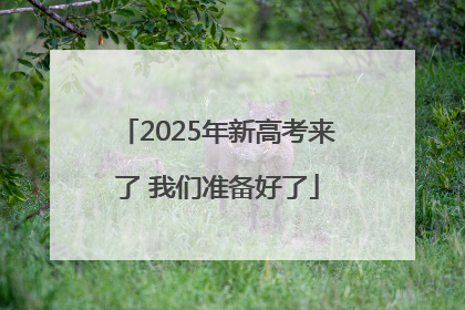 2025年新高考来了 我们准备好了