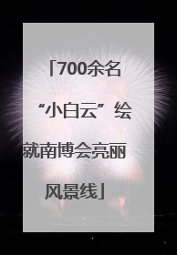 700余名“小白云”绘就南博会亮丽风景线
